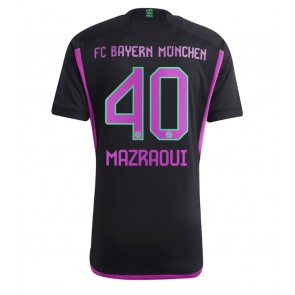 Bayern Munich Noussair Mazraoui #40 Gostujuci Dres 2023-24 Kratak Rukavima